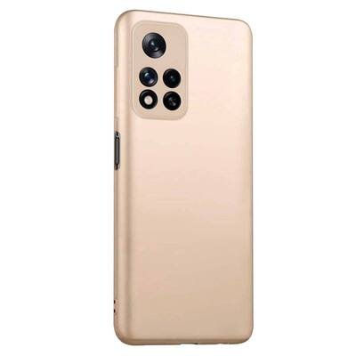 Microsonic Xiaomi Redmi Note 11 Pro Kılıf Matte Silicone Gold