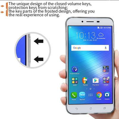 Microsonic Asus Zenfone 3 Max ZC553KL Kılıf Transparent Soft Pembe