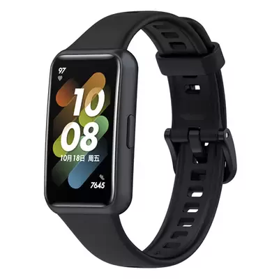 Microsonic Huawei Band 7 Kordon, Silicone Sport Band Siyah