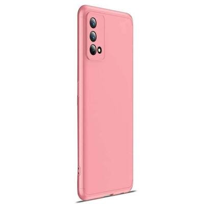 Microsonic Oppo A74 4G Kılıf Double Dip 360 Protective AYS Rose Gold