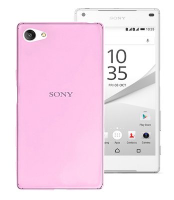 Microsonic Sony Xperia Z5 Compact Kılıf Transparent Soft Pembe