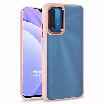 Microsonic Xiaomi Redmi Note 9 4G Kılıf Bright Planet Rose Gold