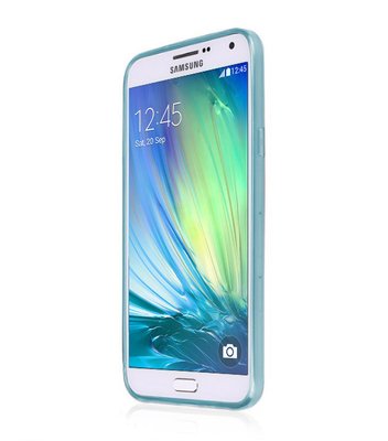 CaseUp Samsung Galaxy A3 Kılıf Transparent Soft Mavi