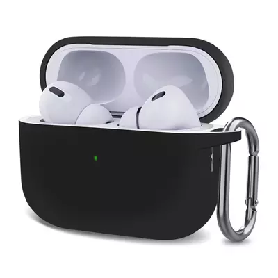 Microsonic AirPods Pro 2.Nesil Kılıf Askılı Mat Silikon Siyah