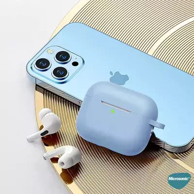 Microsonic AirPods Pro 2.Nesil Kılıf Askılı Mat Silikon Siyah