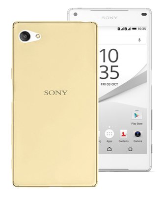 Microsonic Sony Xperia Z5 Compact Kılıf Transparent Soft Gold