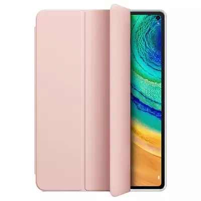 Microsonic Huawei MatePad 10.4'' Kılıf Slim Translucent Back Smart Cover Rose Gold