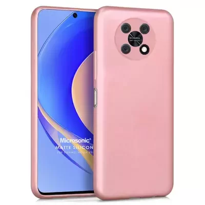 Microsonic Huawei Nova Y90 Kılıf Matte Silicone Rose Gold