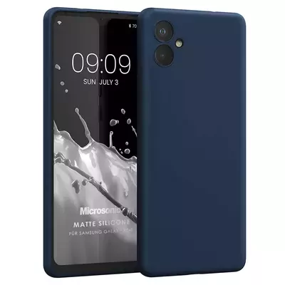 Microsonic Matte Silicone Samsung Galaxy A06 Kılıf Lacivert