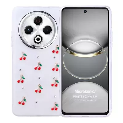 Microsonic TECNO Spark 30 4G Kılıf PrettyCharm Cherry