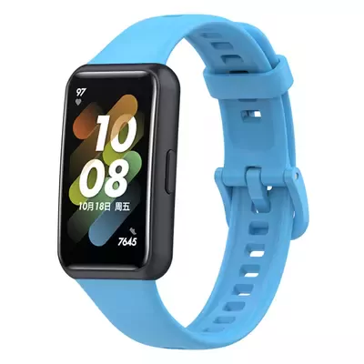 Microsonic Huawei Band 7 Kordon, Silicone Sport Band Mavi