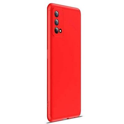 Microsonic Oppo A74 4G Kılıf Double Dip 360 Protective AYS Kırmızı