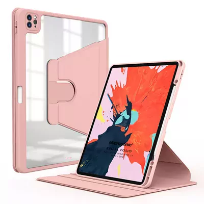 Microsonic Apple iPad Pro 11`` 2022 4. Nesil Kılıf (A2759-A2435-A2761-A2762) Regal Folio Pembe