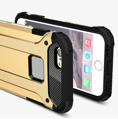 Microsonic Apple iPhone 6S Plus Kılıf Rugged Armor Siyah