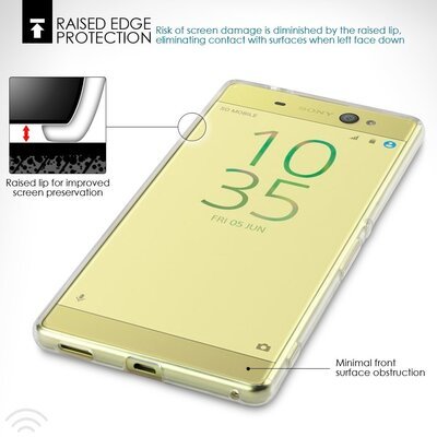 CaseUp Sony Xperia XA Ultra Kılıf Transparent Soft Mavi