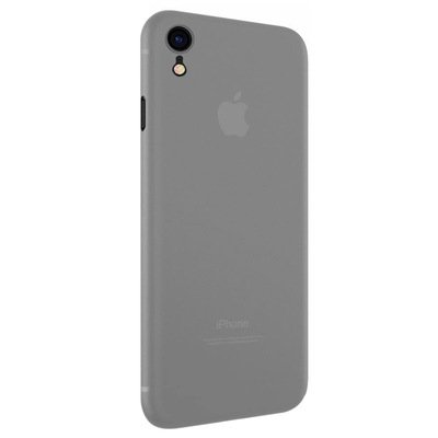 Microsonic Apple iPhone XR Kılıf Peipe Matte Silicone Gri