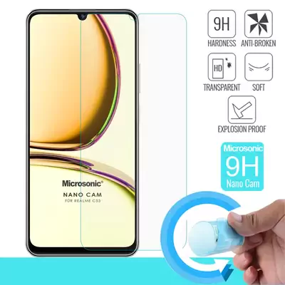 Microsonic Realme C53 Nano Glass Cam Ekran Koruyucu