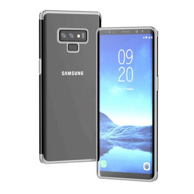 Microsonic Samsung Galaxy Note 9 Kılıf Skyfall Transparent Clear Gümüş