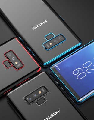 Microsonic Samsung Galaxy Note 9 Kılıf Skyfall Transparent Clear Gümüş