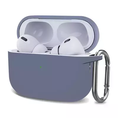 Microsonic AirPods Pro 2.Nesil Kılıf Askılı Mat Silikon Lavanta Grisi