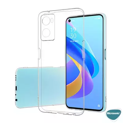 Microsonic Oppo A76 Kılıf Transparent Soft Şeffaf