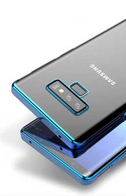 Microsonic Samsung Galaxy Note 9 Kılıf Skyfall Transparent Clear Mavi