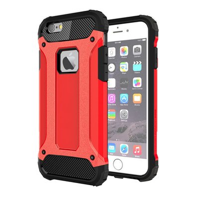 Microsonic Apple iPhone 6S Kılıf Rugged Armor Kırmızı