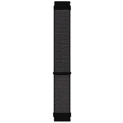 Microsonic Huawei Watch GT2 Pro Hasırlı Kordon Woven Sport Loop Siyah