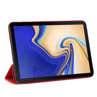 Microsonic Samsung Galaxy Tab S4 T830 Smart Case Kapaklı Kılıf Kırmızı