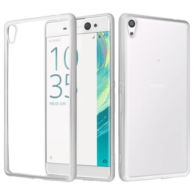 CaseUp Sony Xperia XA Ultra Lazer Kesim Silikon Kılıf Gümüş