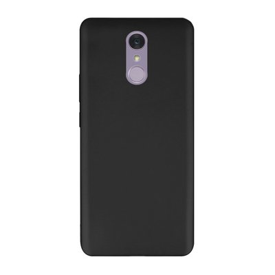 Microsonic LG Q7 Kılıf Matte Silicone Siyah