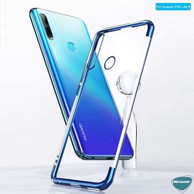 Microsonic Huawei Y7P Kılıf Skyfall Transparent Clear Gümüş