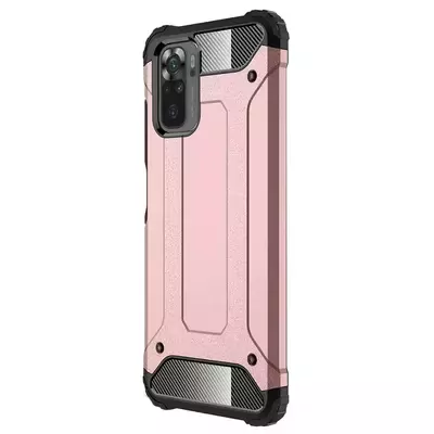 Microsonic Xiaomi Poco M5s Kılıf Rugged Armor Rose Gold