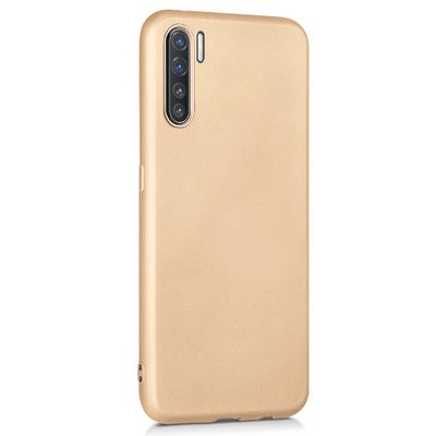 CaseUp Oppo A91 Kılıf Matte Surface Gold