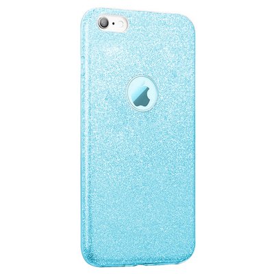 Microsonic Apple iPhone 6S Kılıf Sparkle Shiny Mavi