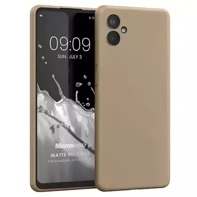 Microsonic Matte Silicone Samsung Galaxy A06 Kılıf Gold