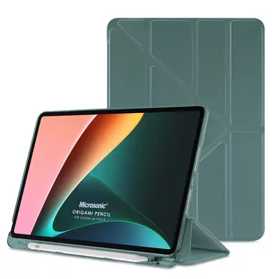 Microsonic Xiaomi Pad 7 Pro Kılıf Origami Pencil Koyu Yeşil