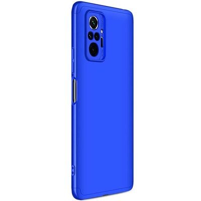 Microsonic Xiaomi Redmi Note 10 Pro Kılıf Double Dip 360 Protective AYS Mavi