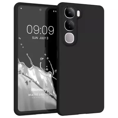 Microsonic Matte Silicone Vivo V40 Lite Kılıf Siyah