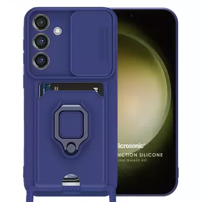 Microsonic Samsung Galaxy A35 Kılıf Multifunction Silicone Lacivert