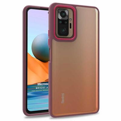 Microsonic Xiaomi Redmi Note 10 Pro Max Kılıf Bright Planet Kırmızı