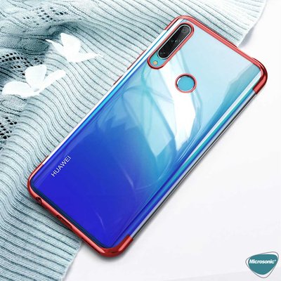 Microsonic Huawei Y7P Kılıf Skyfall Transparent Clear Mavi