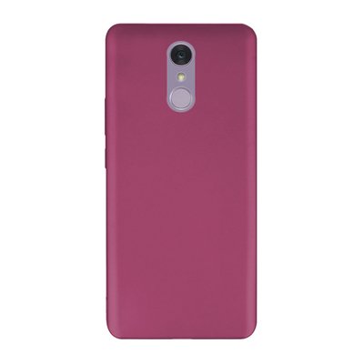 Microsonic LG Q7 Kılıf Matte Silicone Mürdüm