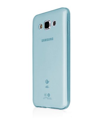 CaseUp Samsung Galaxy A7 Kılıf Transparent Soft Mavi