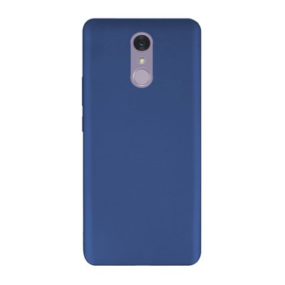 Microsonic LG Q7 Kılıf Matte Silicone Lacivert