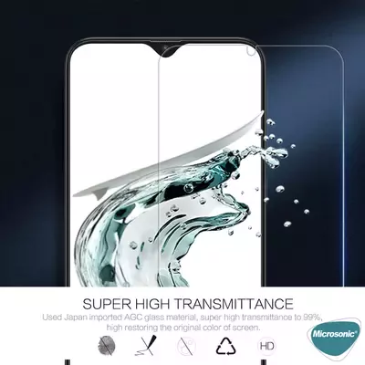 Microsonic Vivo Y35 Tempered Glass Cam Ekran Koruyucu