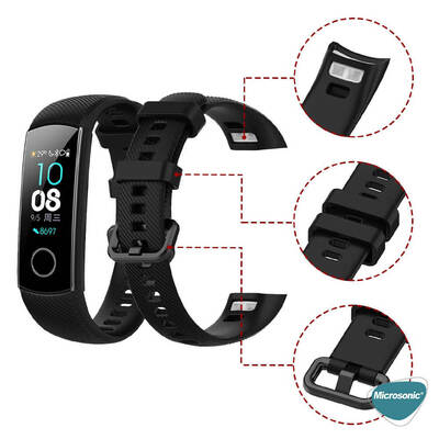 Microsonic Huawei Honor Band 5 Silicone Sport Band Yeşil