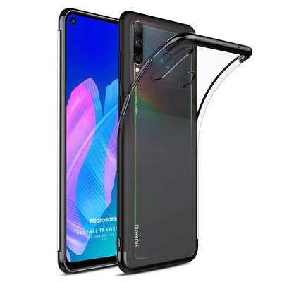 Microsonic Huawei Y7P Kılıf Skyfall Transparent Clear Siyah