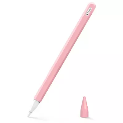 Microsonic Apple Pencil (2. nesil) Kılıf Mat Silikon V2 Pembe