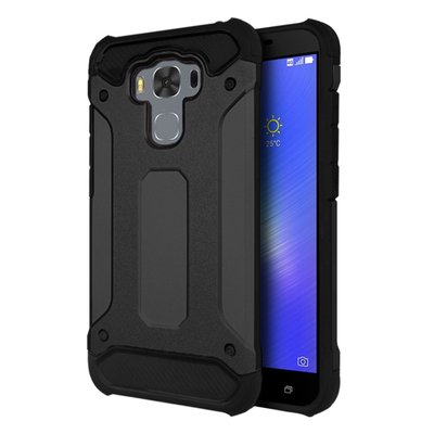 Microsonic Asus Zenfone 3 Max ZC553KL Kılıf Rugged Armor Siyah